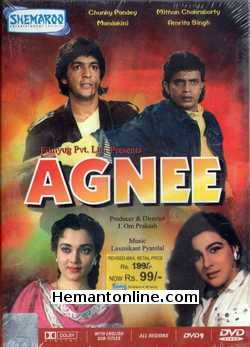 Agnee 1988 Mithun Chakraborty, Chunky Pandey, Amrita Singh, Tanuja, Mandakini, Moushmi Chatterjee, Anupam Kher, Asrani