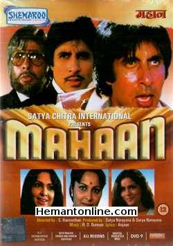 Mahaan 1983 Amitabh Bachchan, Zeenat Aman, Parveen Babi, Waheeda Rehman, Kadar Khan, Ashok Kumar, Shakti Kapoor