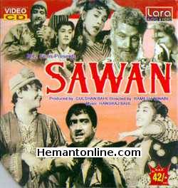 Sawan 1959 Bharat Bhushan, Ameeta, Tiwari, Jeevan, Leela Mishra, Naazi, Tun Tun, Rajendra Darshan, Helen, Achala Sachdev