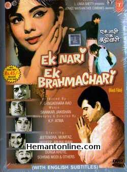 Ek Nari Ek Brahmachari 1971 Jeetendra, Mumtaz, Jagdeep, Aruna Irani, Shatrughan Sinha, Mukri, Durga Khote, Sohrab Modi
