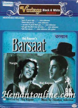 Barsaat 1949 Raj Kapoor, Nargis, Nimmi, B. M. Vyas, Prem Nath, K. N. Singh, Sushila, Hiren Khera