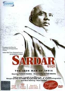 Sardar The Iron Man of India 1994 Paresh Rawal, Annu Kapoor, Banjamin Gilani, Srivallabh Vyas, Tom Alter