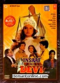 Insaaf Ki Devi 1992 Jeetendra, Rekha, Neeraj, Upasna Singh, Yograj, Shakti Kapoor, Kader Khan