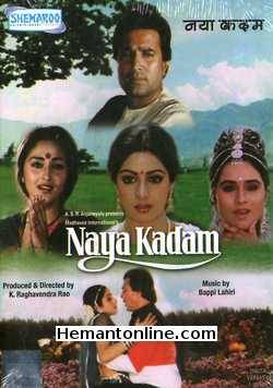 Naya Kadam 1984 Rajesh Khanna, Sridevi, Jaya Prada, Kader Khan, Padmini Kolhapure, Om Shiv Puri, Ranjeet, Jaishri Gadkar, Shakti Kapoor, Satyen Kappu, Asrani